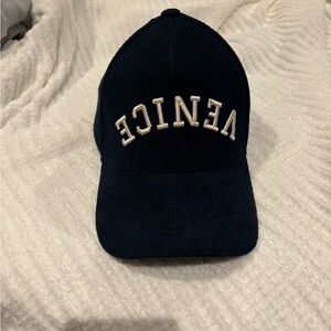 Good Quality Human Venice navy blue corduroy baseball hat